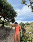 Coastal one piece ~ tangerine π
