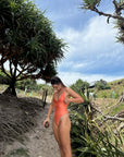 Coastal one piece ~ tangerine π