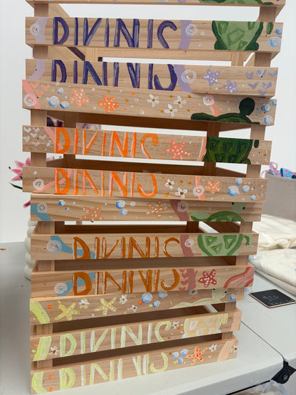 Hand painted Bikini box