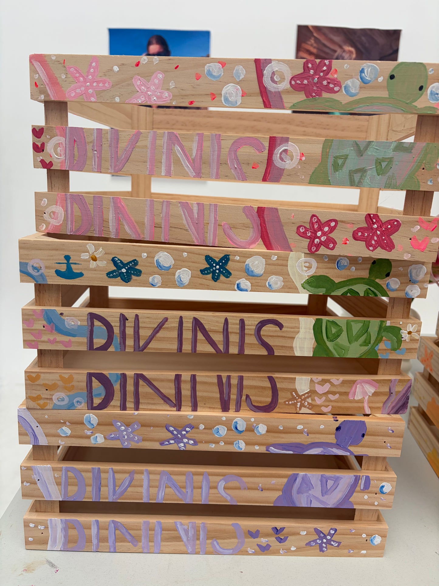 Hand painted Bikini box