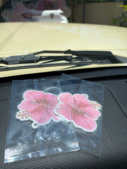 Hibiscus car air freshener - Coconut 🥥