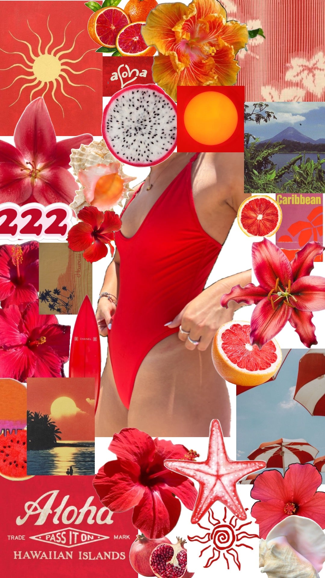 Coastal One Piece - Chilli Red