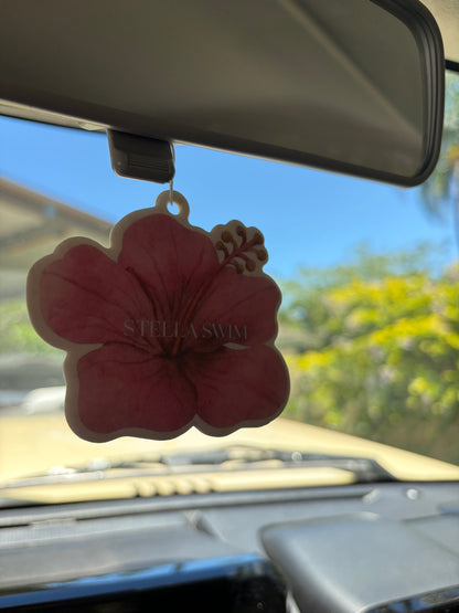 Hibiscus car air freshener - Coconut 🥥