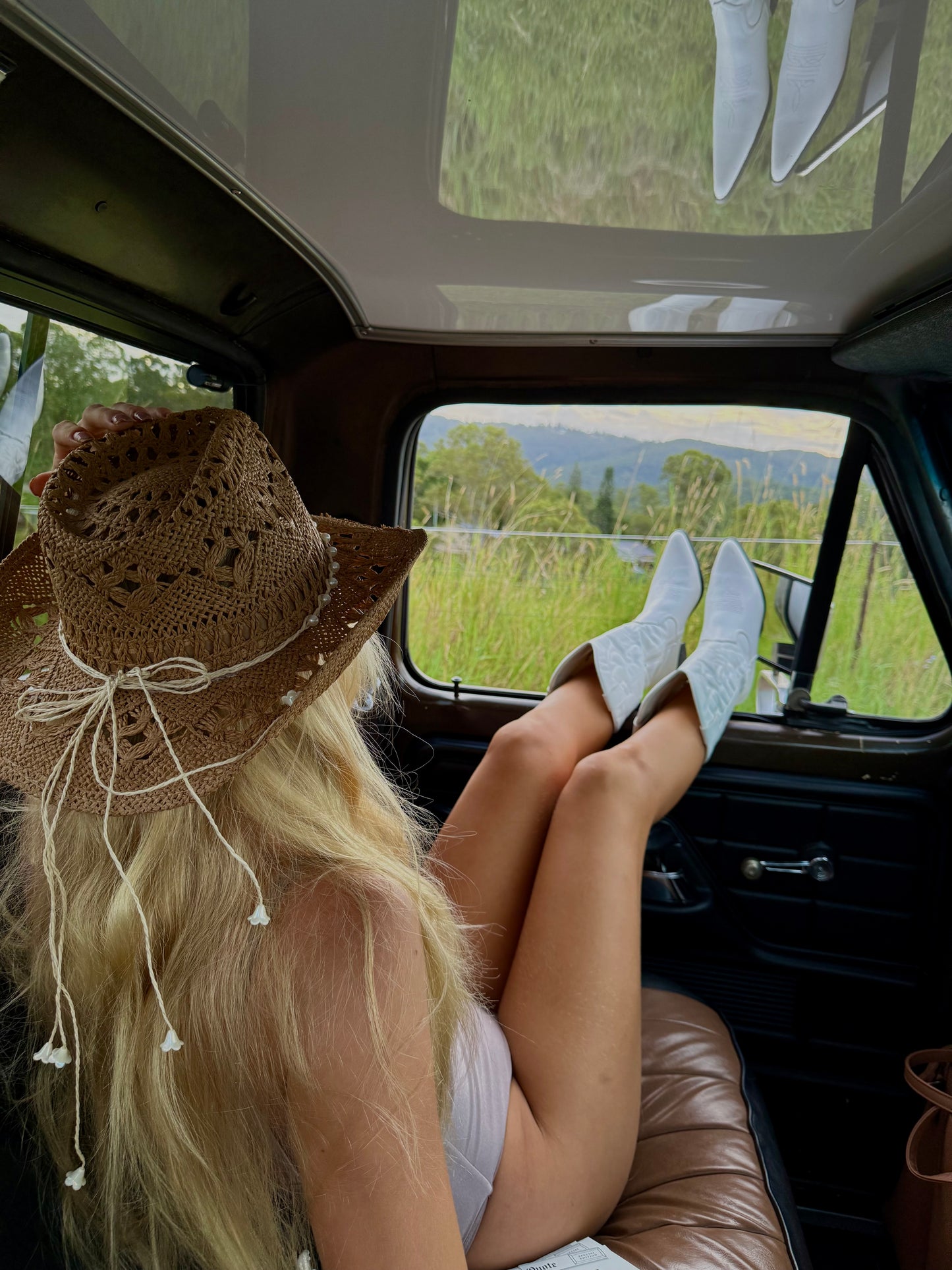 Sun-kissed cowgirl hat
